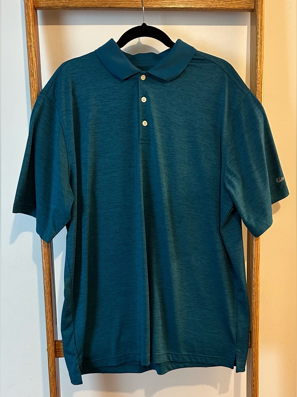 Men's Teal Walter Hagen Polo Shirt